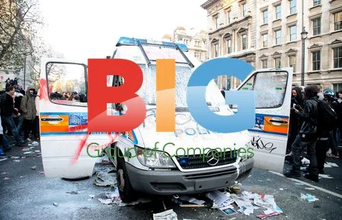 Student Protest Vandalizes Police Van