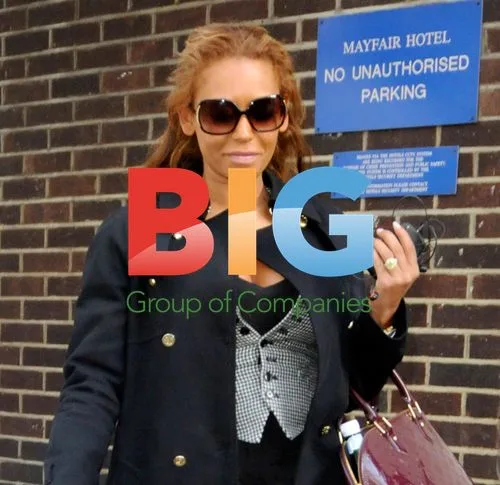 Mel B leaving Mayfair, London