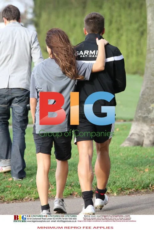 Gavin Henson and Katya Virshilas Practice Rugby