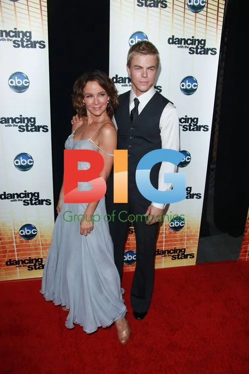 Derek Hough and Jennifer Grey at 'DWTS' Premiere