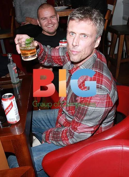Bez from Happy Mondays at Wrangler Party