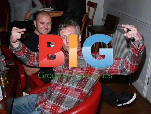 Bez from Happy Mondays at Wrangler party