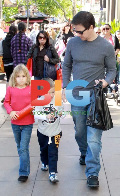 Mark Wahlberg takes family to movie