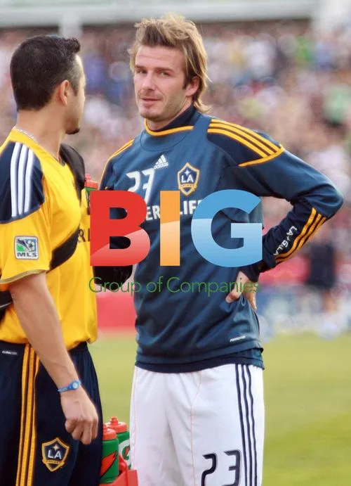 David Beckham at LA Galaxy v Newcastle Jets match