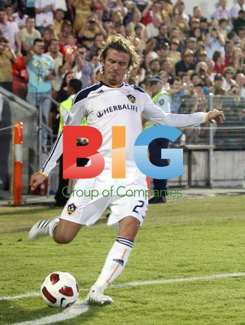David Beckham at LA Galaxy v Newcastle Jets Game