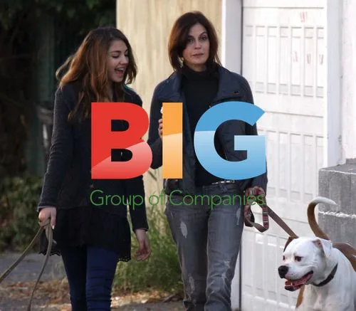 Teri Hatcher and daughter Emerson Rose out for coffee and dog walk