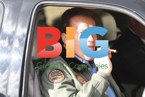Arnold Schwarzenegger Smoking Cigar in Beverly Hills