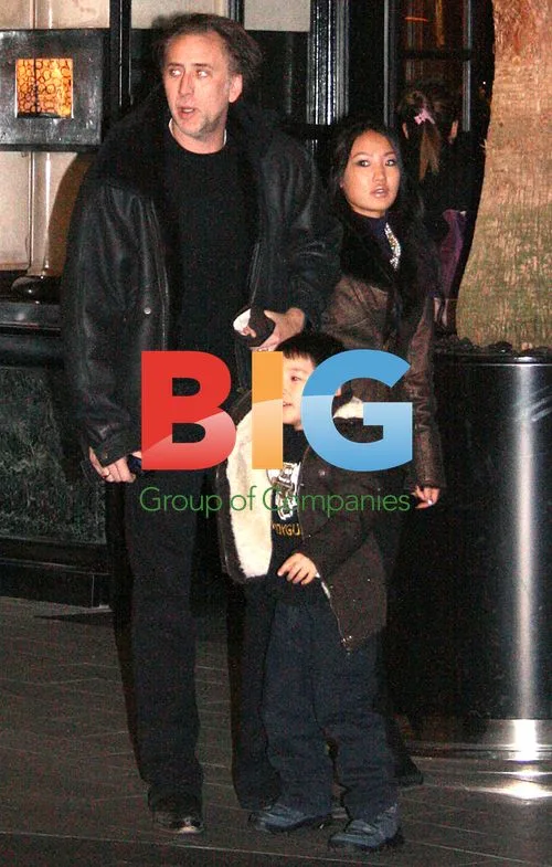 Nicolas Cage Protects Son in London