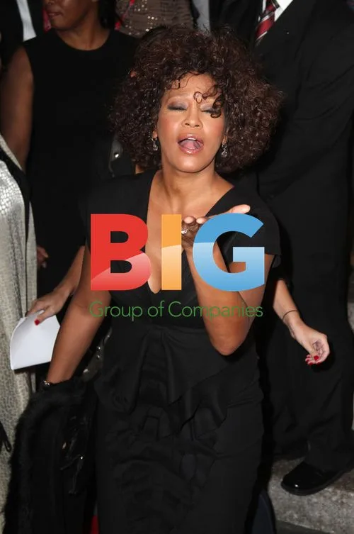 Singer Whitney Houston at Black Ball