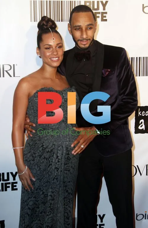 Alicia Keys and Swizz Beats at Black Ball