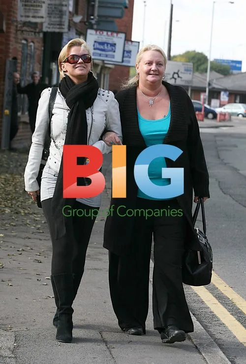 Kerry Katona Leaves Clinic with Mom