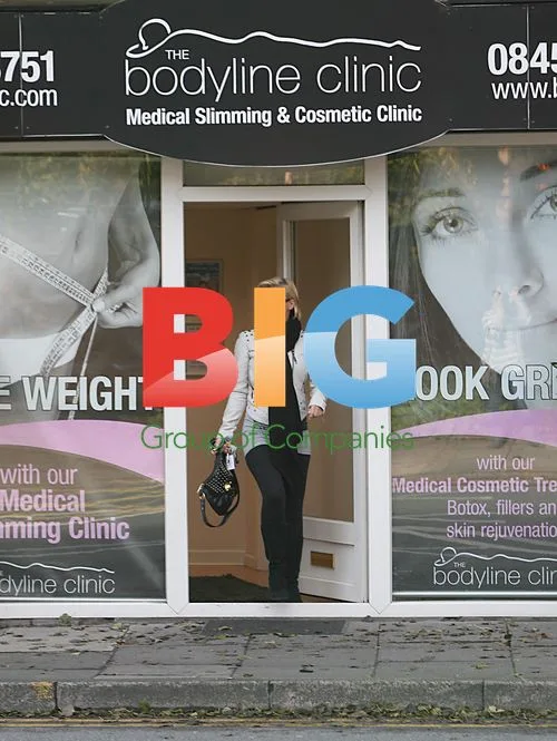 Kerry Katona Leaves Bodyline Clinic with Mom