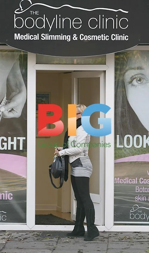 Kerry Katona Leaving Clinic with Mom