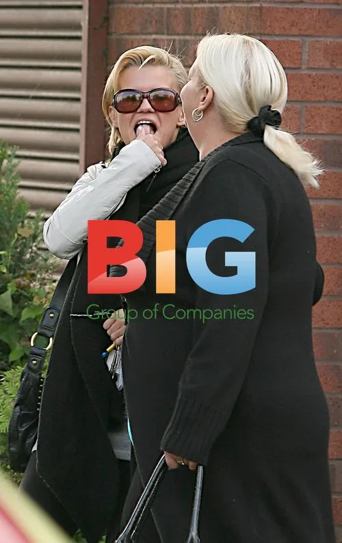 Kerry Katona leaving Bodyline clinic with her Mum