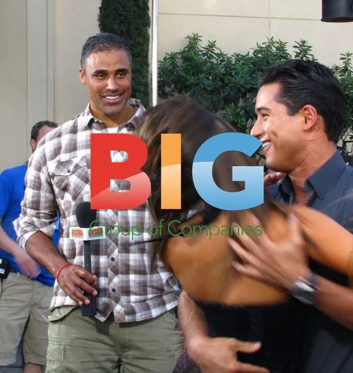 Rick Fox and Cheryl Burke Visit "Extra"