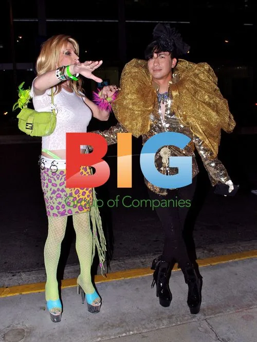 Alexis Arquette and Bobby Trendy at West Hollywood gay club
