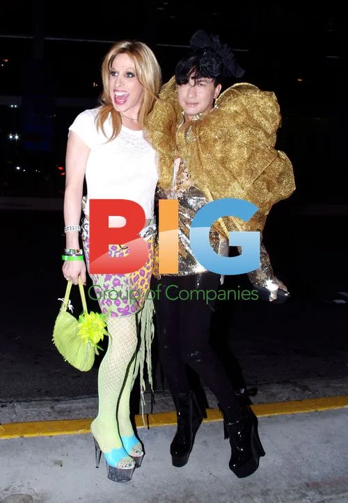 Alexis Arquette and Bobby Trendy Visit West Hollywood Nightclub