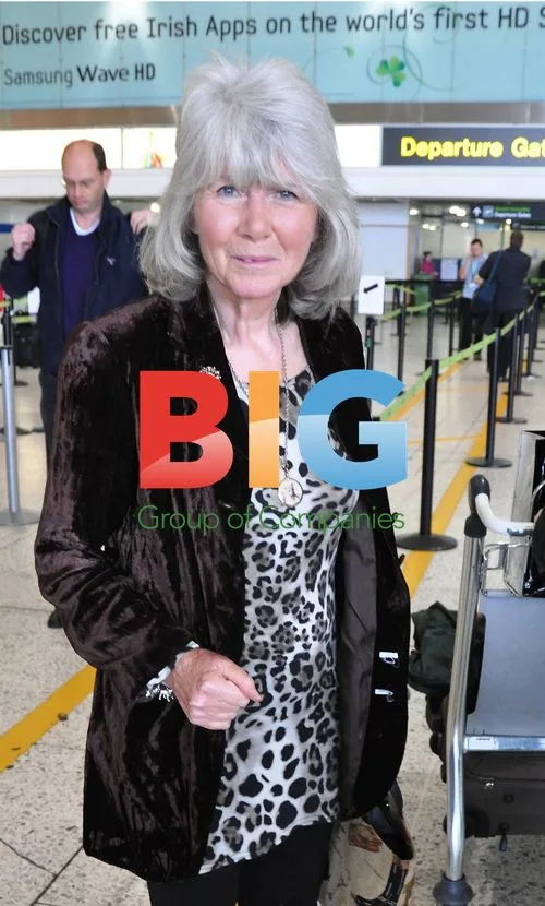 Jilly Cooper at Dublin Airport