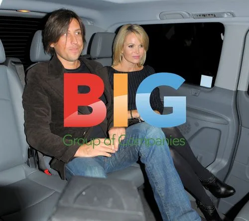 Amanda Holden and Chris Hughes Leave The Ivy