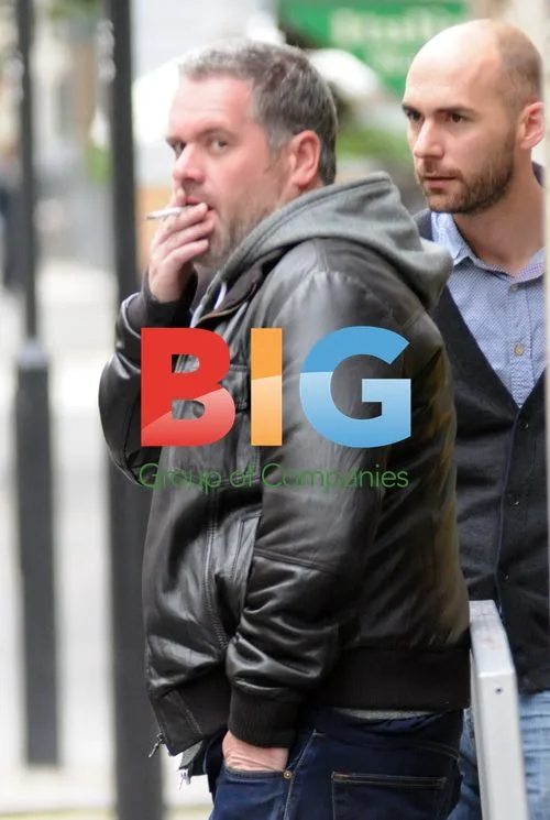 DJ Chris Moyles Smoking Outside Radio One
