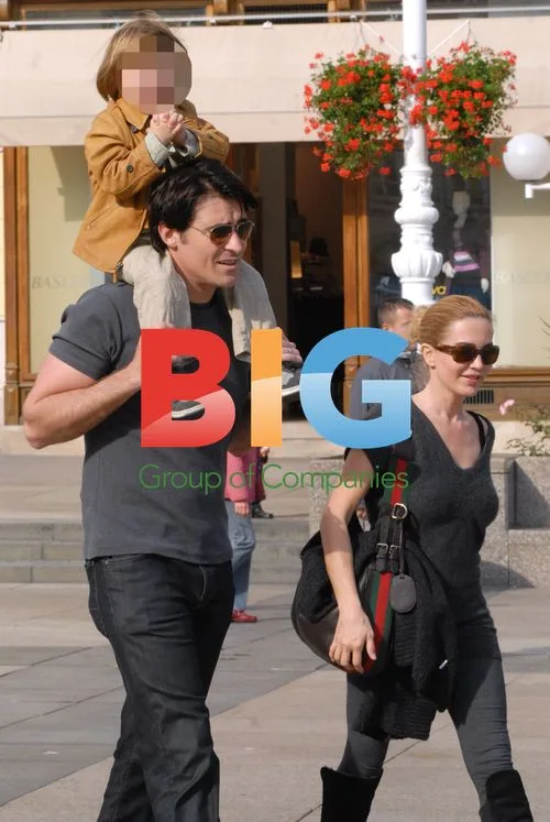Goran Visnjic and family in Zagreb