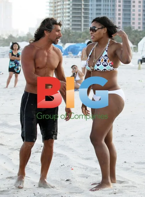 Serena Williams Enjoys Miami Beach