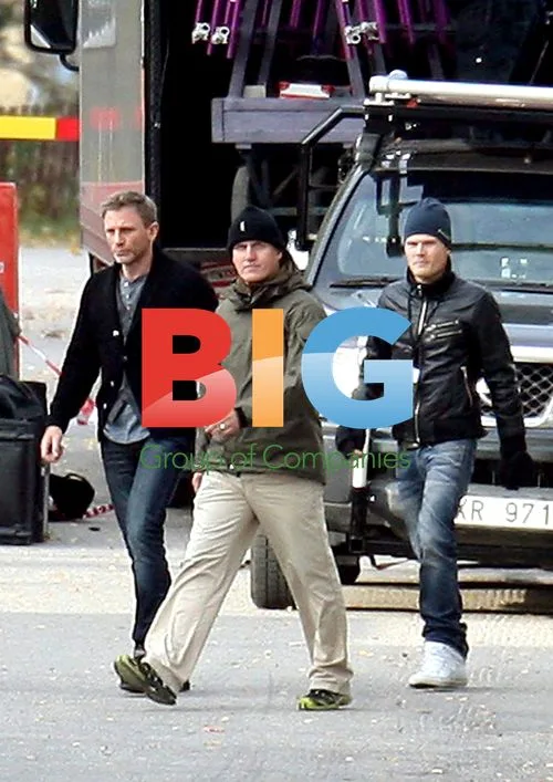 Daniel Craig on the set of 'The Girl with the Dragon Tattoo'