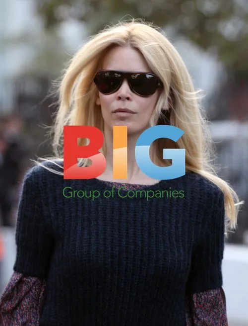 Claudia Schiffer on School Run in London