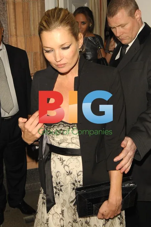 Phillip Green and Kate Moss Leaving Bar