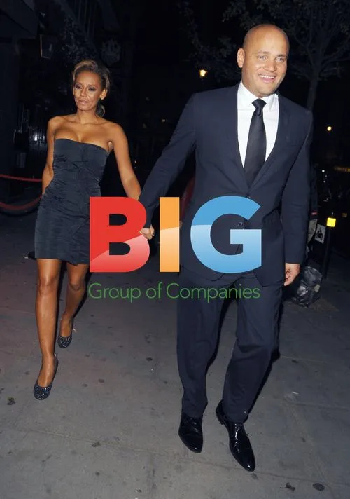 Mel B and Stephen Belefonte Leaving Nightclub