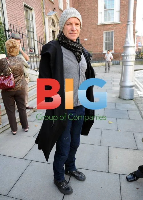 Sting Leaving Dublin Hotel