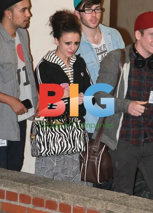 X Factor Judges and Contestants at Rehearsal