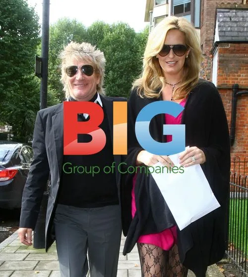 Rod Stewart and Penny Lancaster Clinic Visit