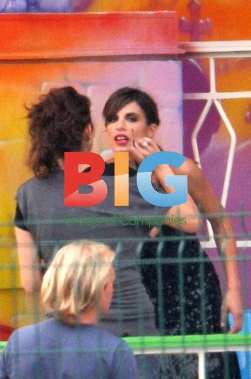 Elisabetta Canalis on Photo Shoot at Amusement Park