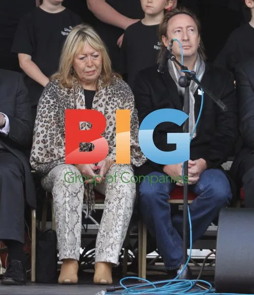 Julian Lennon and Cynthia Lennon unveil Peace Monument