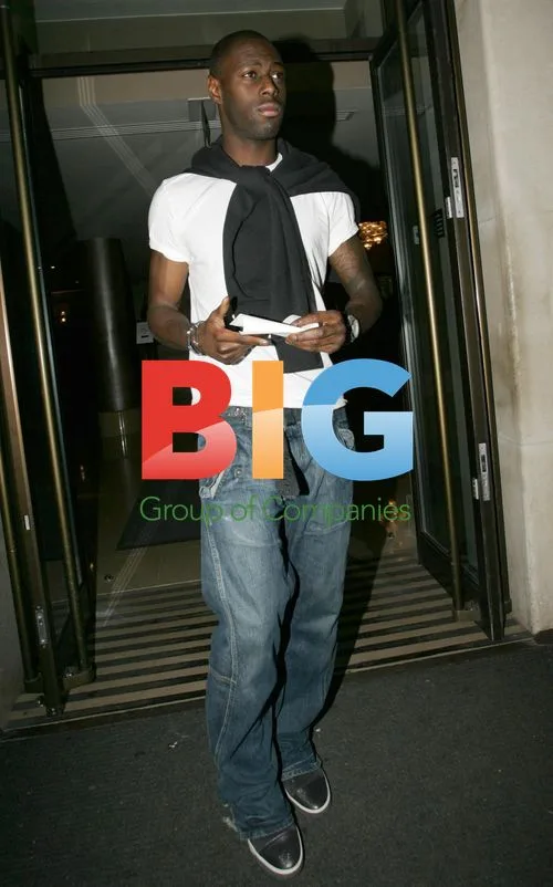 Footballer Ledley King Leaving Hotel