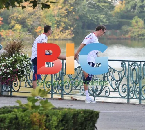 French Football Team at Lake