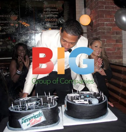 Nick Cannon and Mariah Carey at Birthday Party