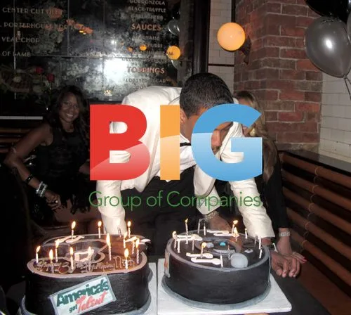 Nick Cannon and Mariah Carey at Birthday Party