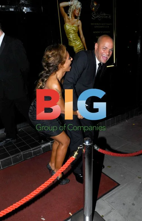 Mel B Jokes with Stephen Belafonte at Stringfellows