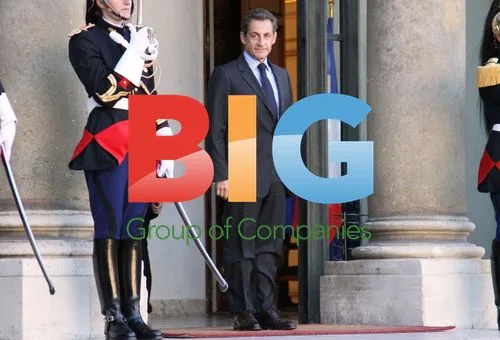 Sarkozy and Blair at Elysee Palace