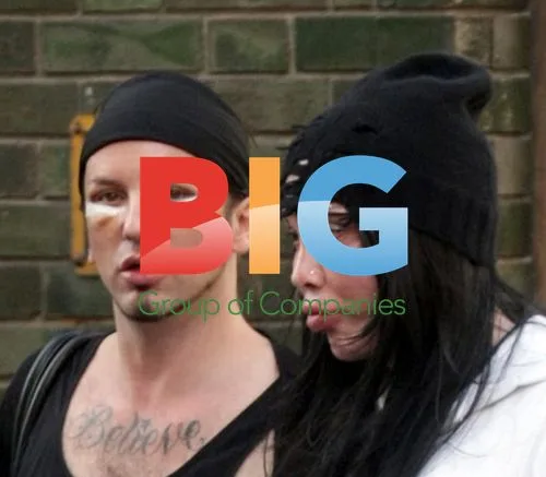Pete Burns and Boyfriend Out in London
