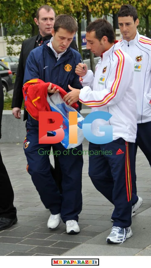 Spain football team in Glasgow