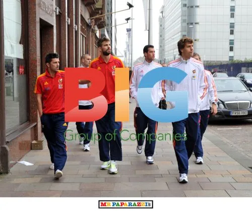 Spanish Squad in Glasgow Pre-Match