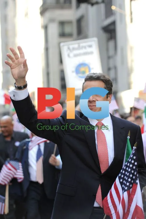 Andrew Cuomo at Columbus Day Parade
