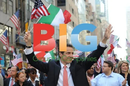 Andrew Cuomo at Columbus Day Parade