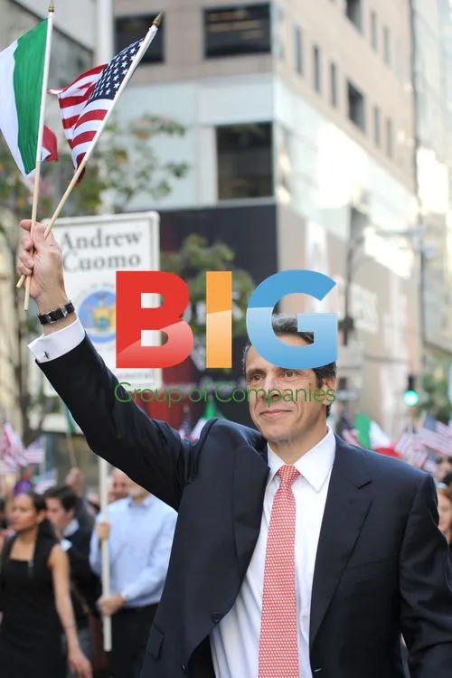 Andrew Cuomo at Columbus Day Parade