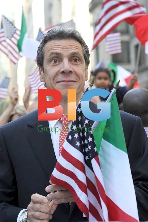 Andrew Cuomo at Columbus Day Parade