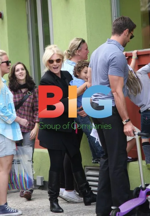 Hugh Jackman and Family in NYC