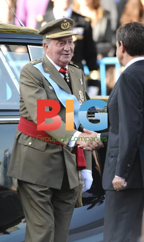 Spanish Royals in Military Parade